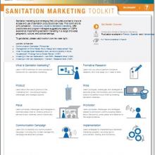 Screenshot of new Sanitation Marketing Toolkit at WSP